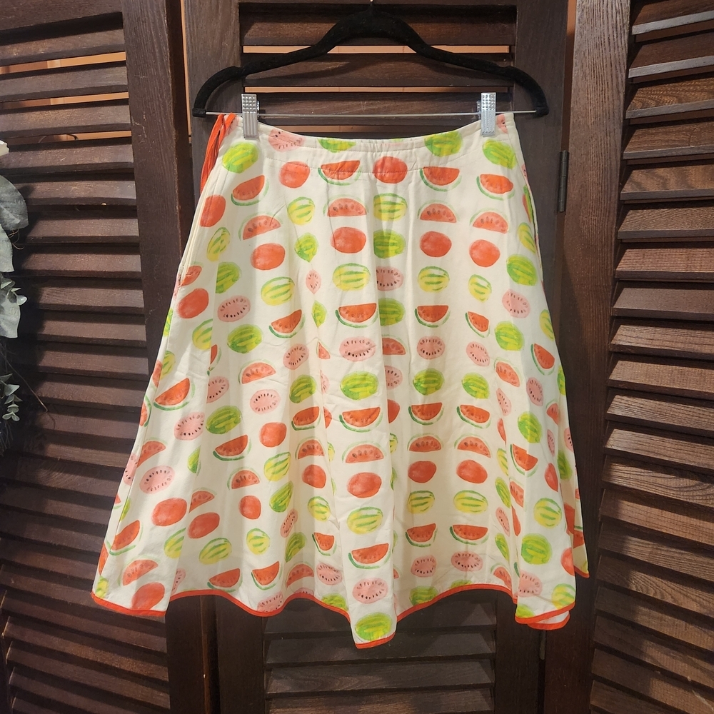 Modcloth Fruity Delight Skater Skirt